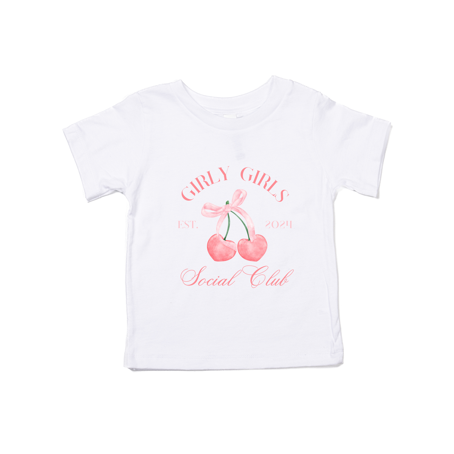Girly Girls Social Club - Kids Tee (White)