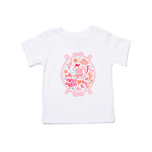 Girly Wild West - Kids Tee (White)