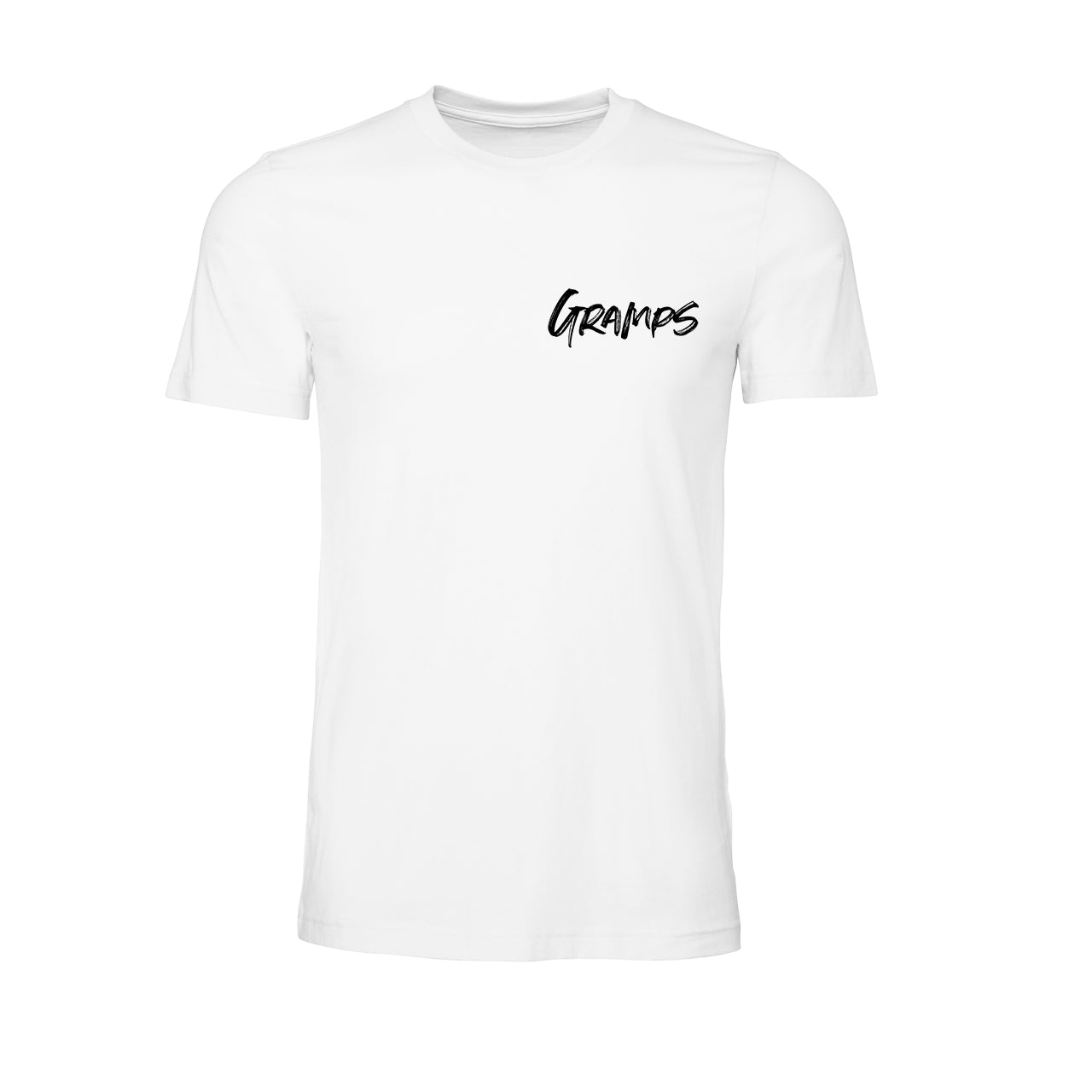 Gramps (Brushed, Black, Pocket) - Tee (White)