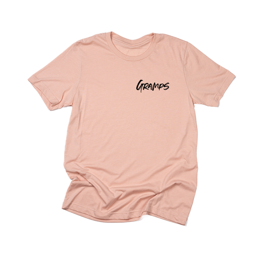 Gramps (Brushed, Black, Pocket) - Tee (Peach)