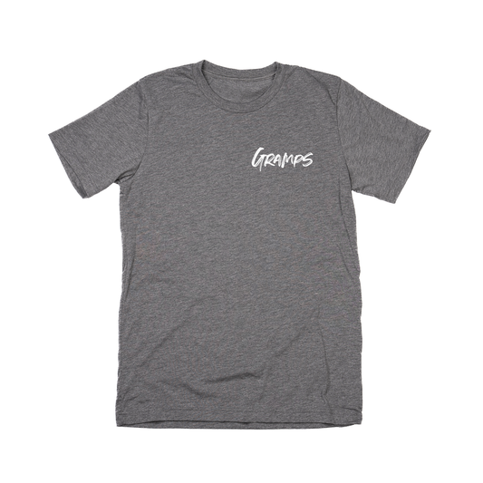 Gramps (Brushed, White, Pocket) - Tee (Gray)