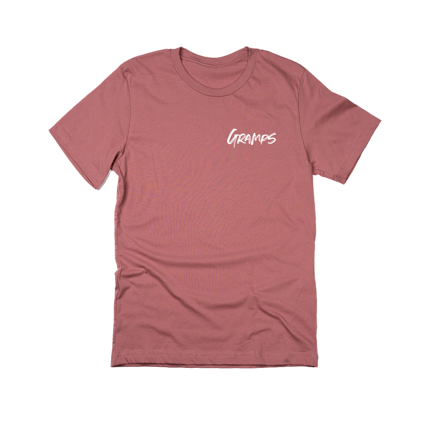 Gramps (Brushed, White, Pocket) - Tee (Mauve)