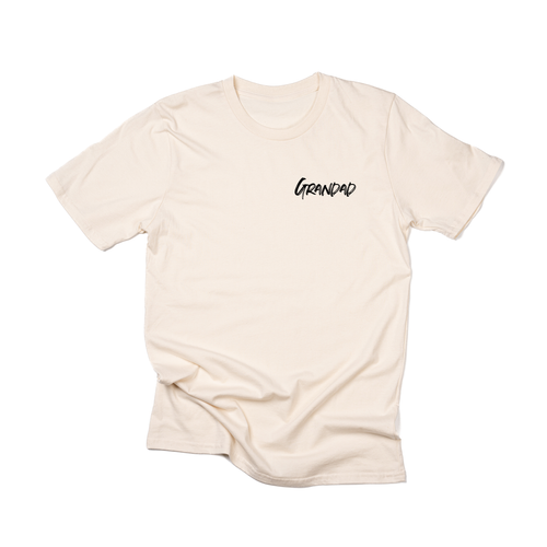 Grandad (Brushed, Black, Pocket) - Tee (Natural)