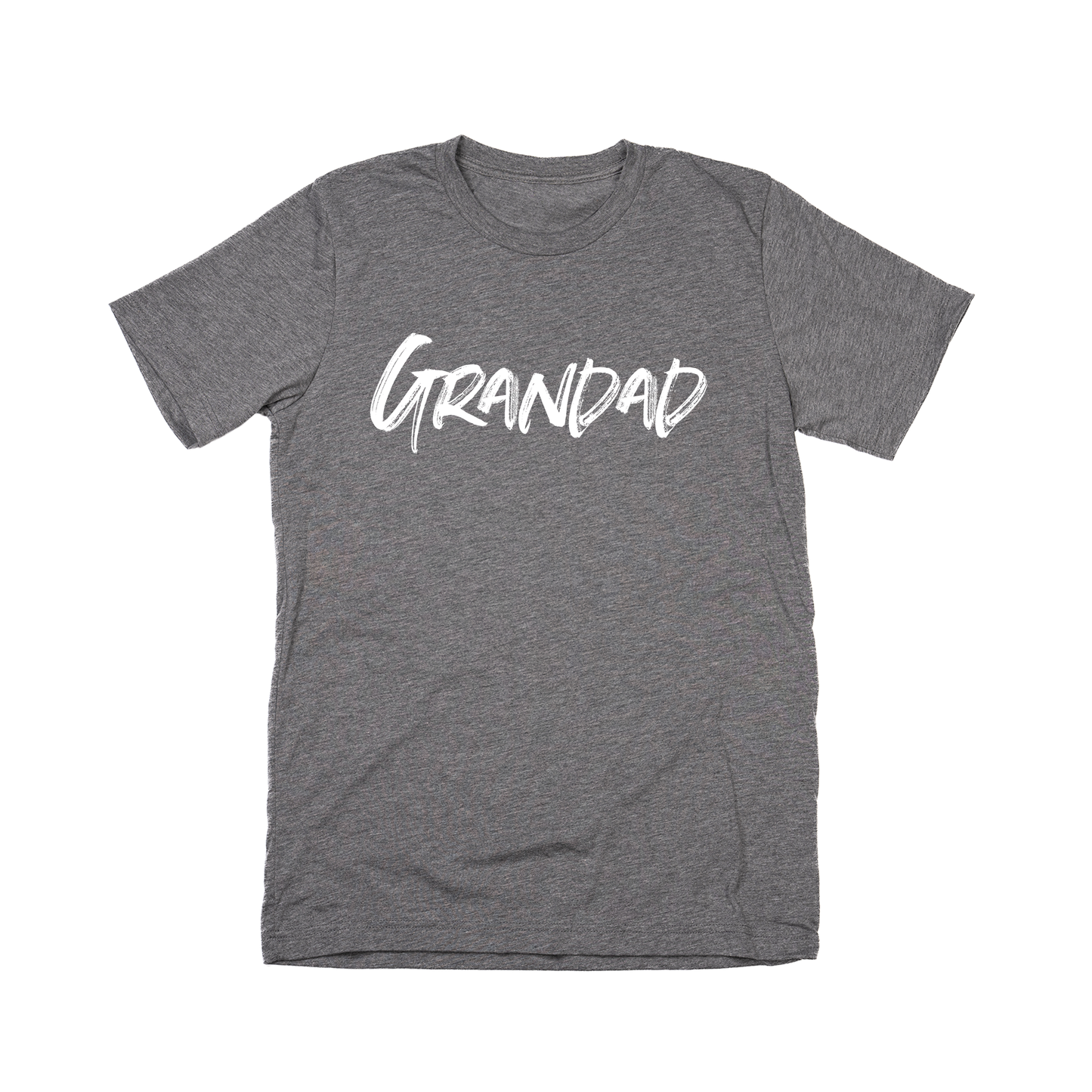 Grandad (Brushed, White, Across Front) - Tee (Gray)