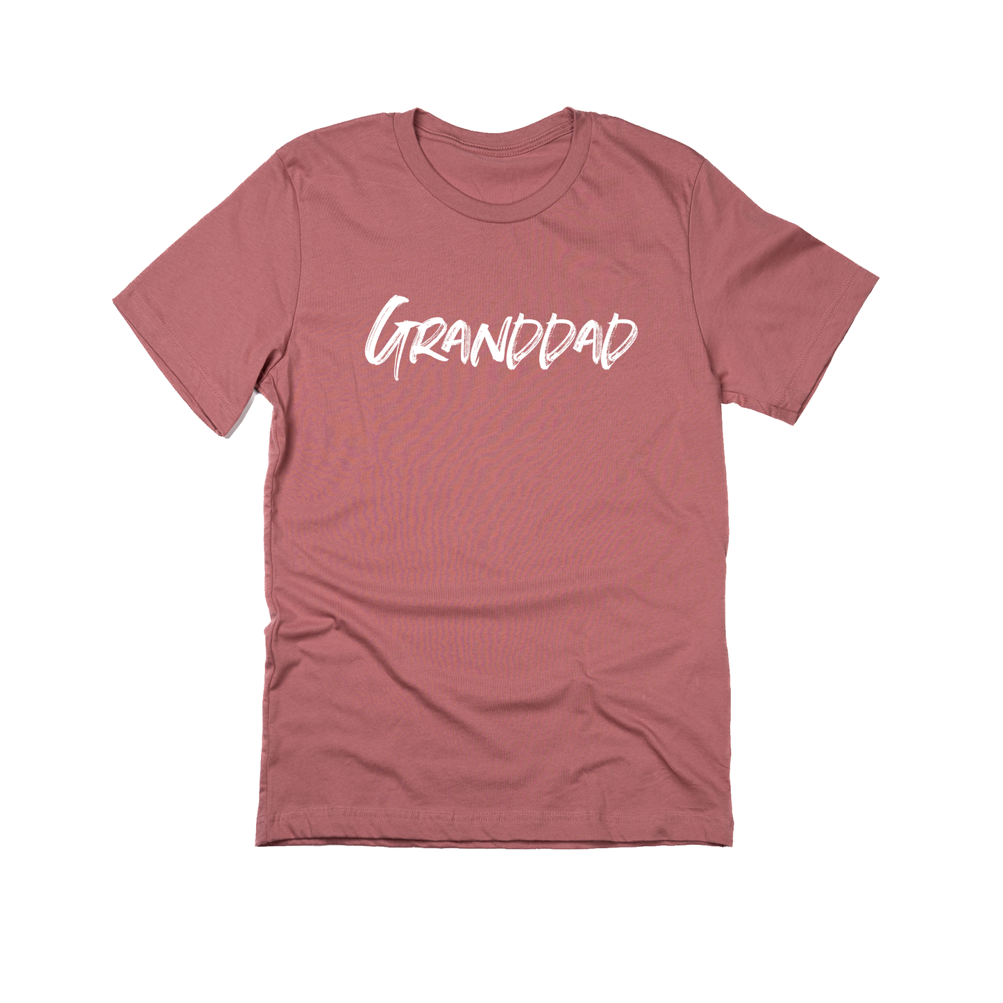 Granddad (Brushed, White, Across Front) - Tee (Mauve)