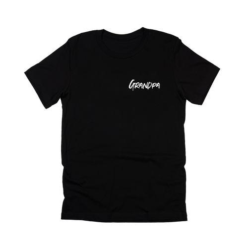 Grandpa (Brushed, White, Pocket) - Tee (Black)