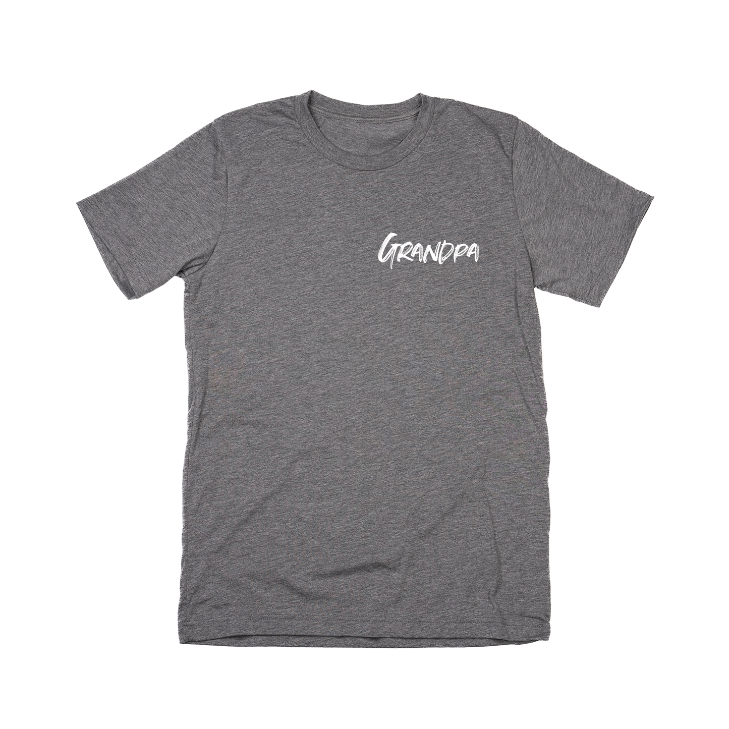 Grandpa (Brushed, White, Pocket) - Tee (Gray)