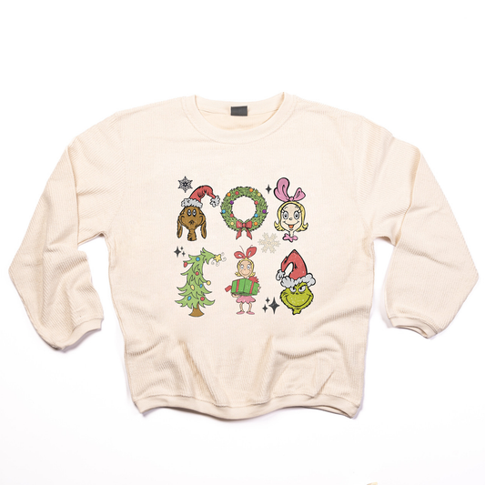 Grinch Friends - Corded Sweatshirt (Ivory)