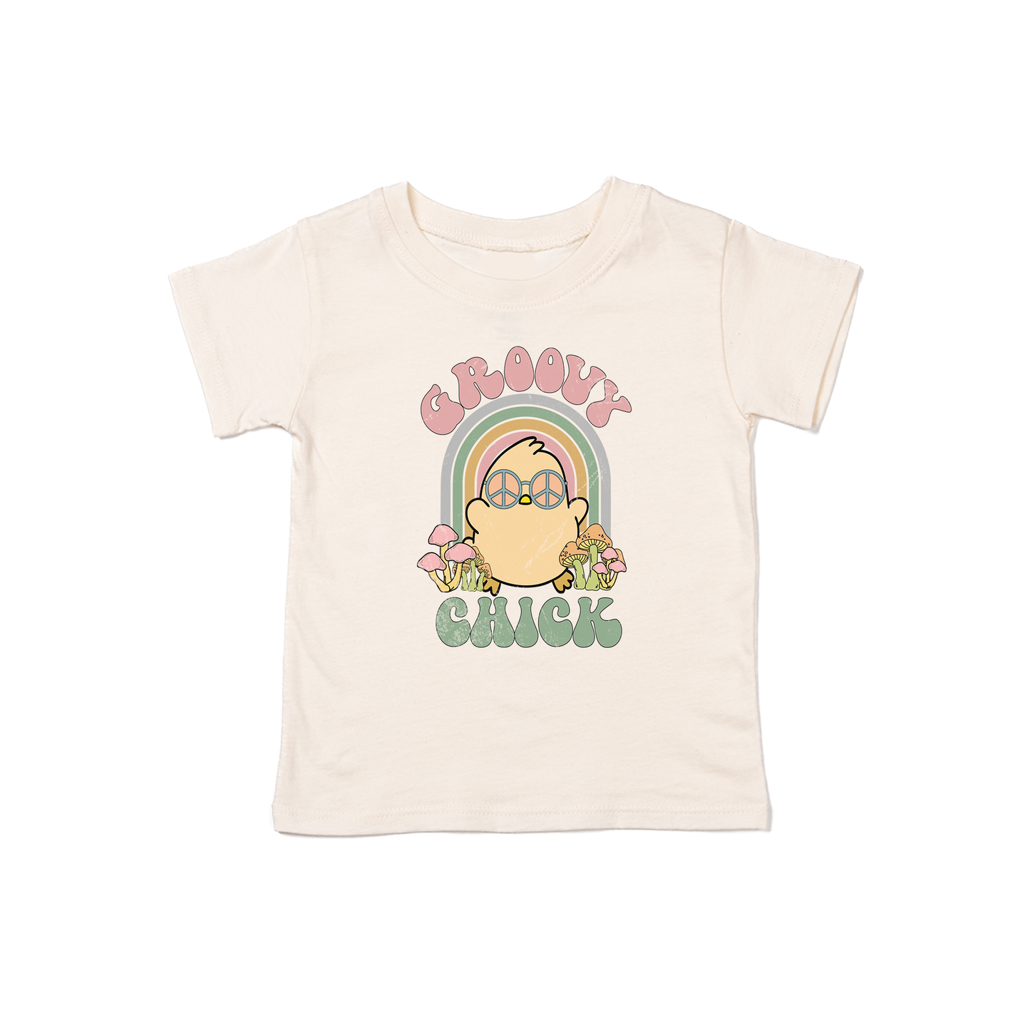 Groovy Chick - Kids Tee (Natural)