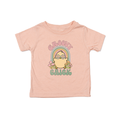 Groovy Chick - Kids Tee (Peach)