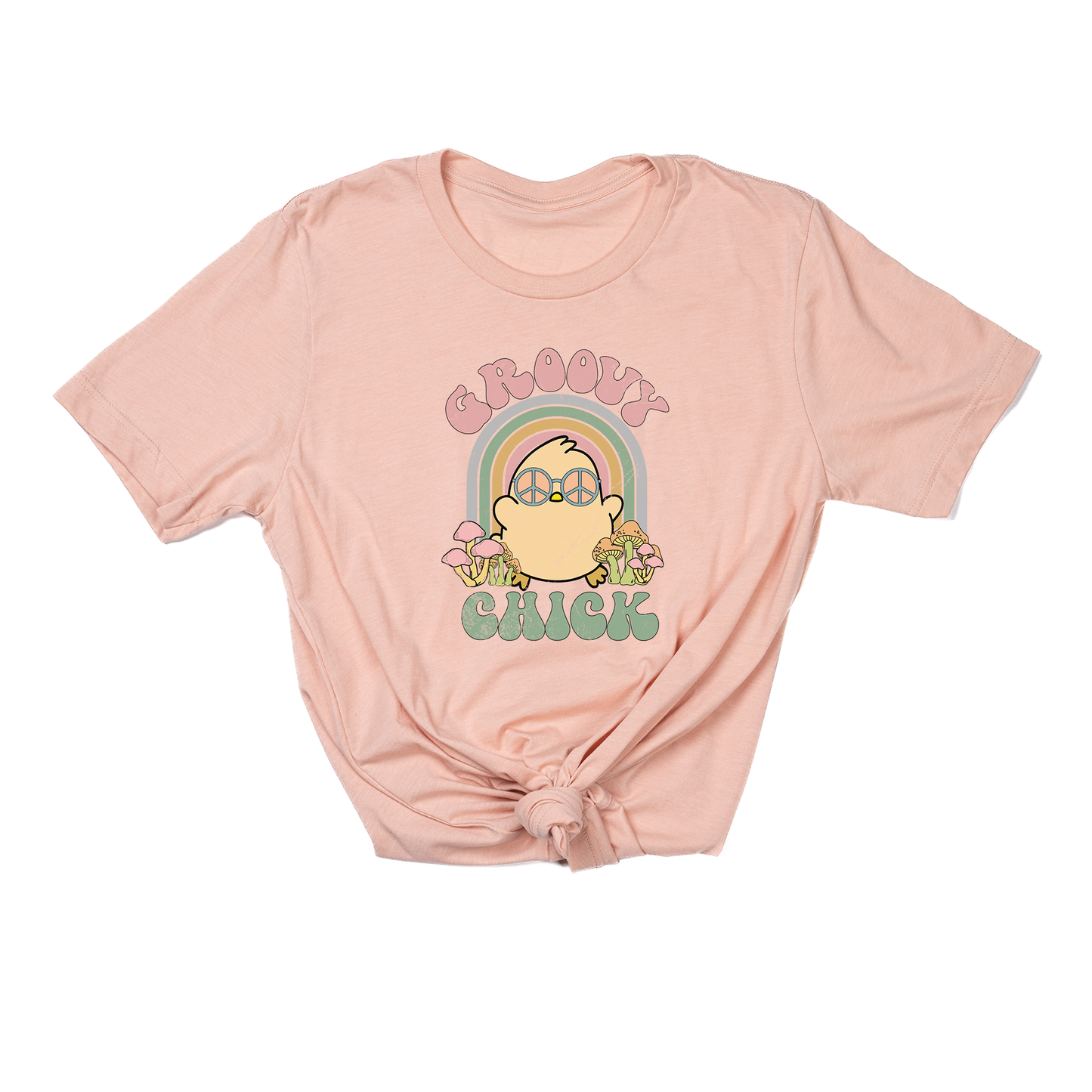 Groovy Chick - Tee (Peach)