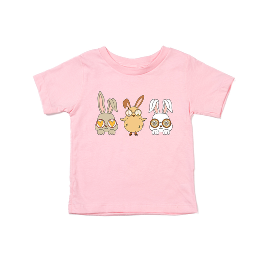 Groovy Easter Friends - Kids Tee (Pink)