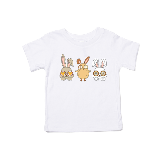 Groovy Easter Friends - Kids Tee (White)