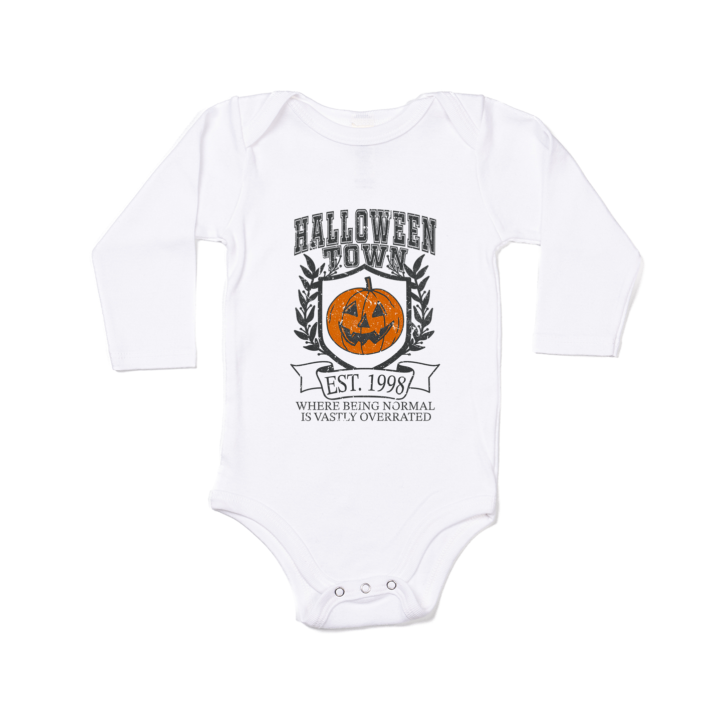 Halloweentown University Normal Is Overrated - Bodysuit (White, Long Sleeve)