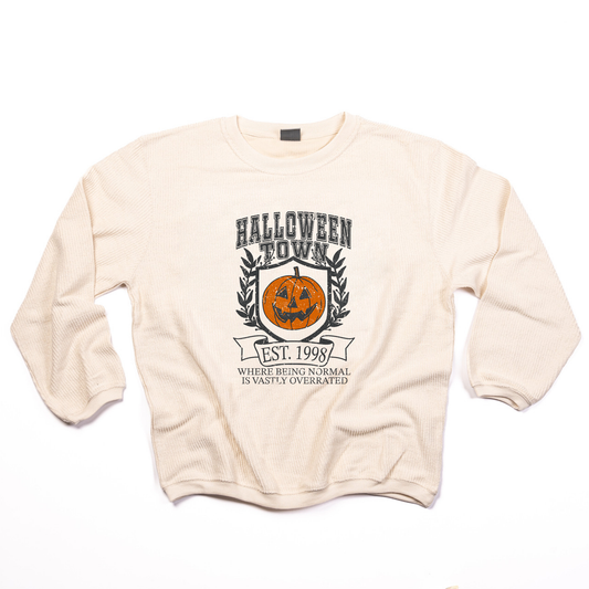 Halloweentown University Normal Is Overrated - Corded Sweatshirt (Ivory)