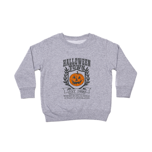 Halloweentown University Normal Is Overrated - Kids Sweatshirt (Heather Gray)