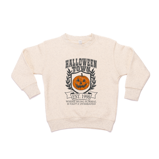 Halloweentown University Normal Is Overrated - Kids Sweatshirt (Heather Natural)