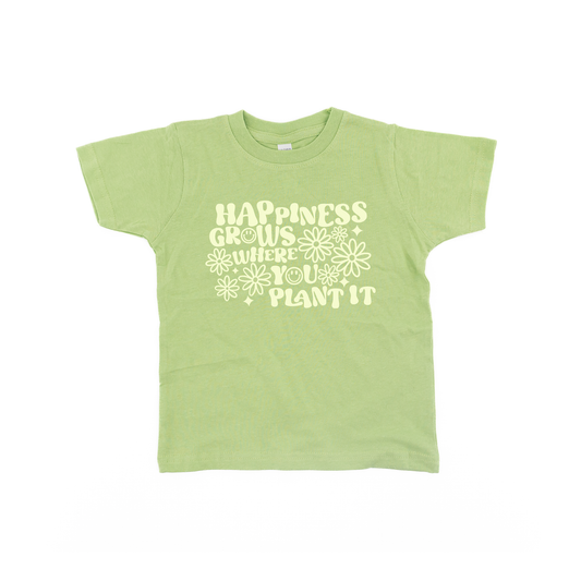 Happiness Grows Where You Plant It - Kids Tee (Green)