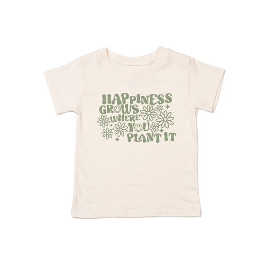 Happiness Grows Where You Plant It - Kids Tee (Natural)