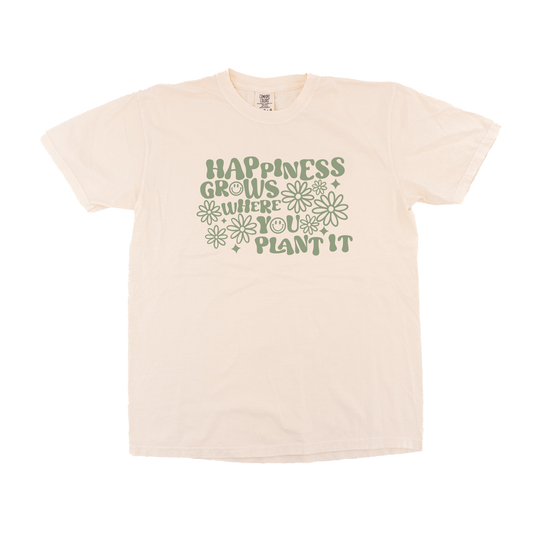 Happiness Grows Where You Plant It - Tee (Vintage Natural)