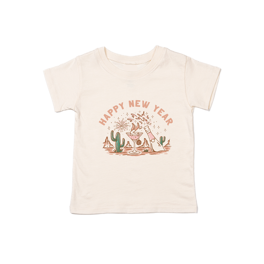 Happy New Year Pink Wild West - Kids Tee (Natural)