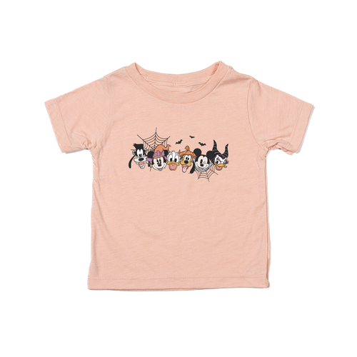 Haunted Clubhouse Friends - Kids Tee (Peach)