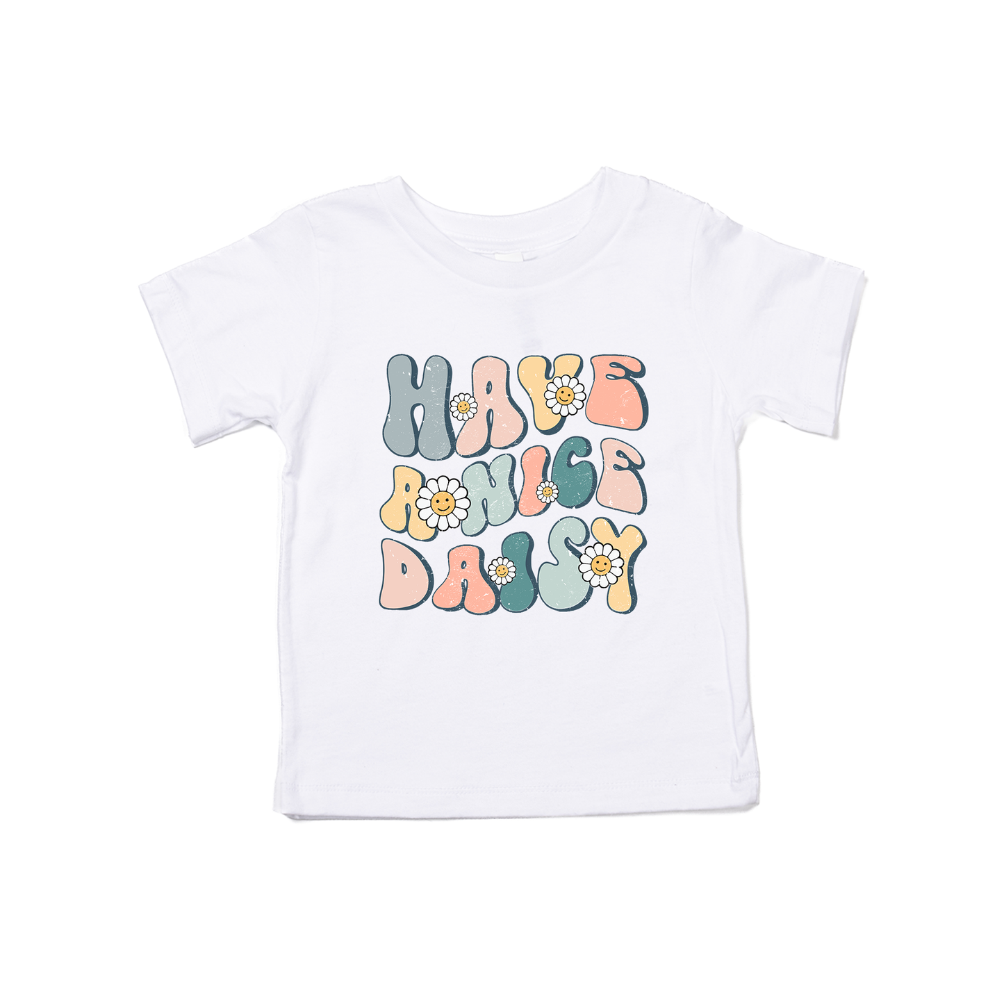 Have a Nice Daisy - Kids Tee (White)