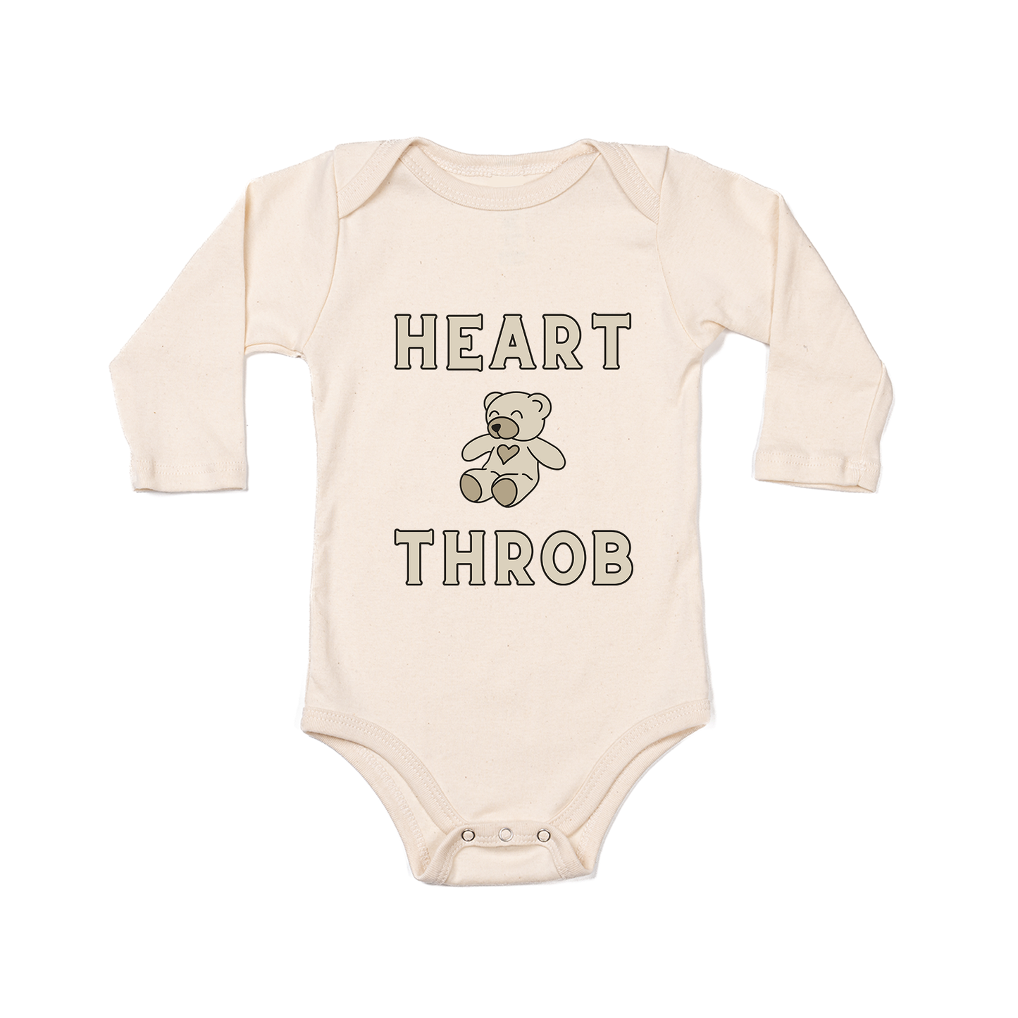 Heart Throb - Bodysuit (Natural, Long Sleeve)