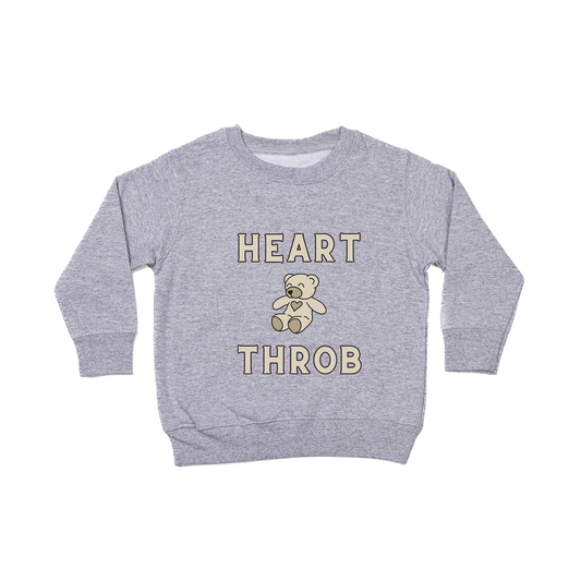 Heart Throb - Kids Sweatshirt (Heather Gray)