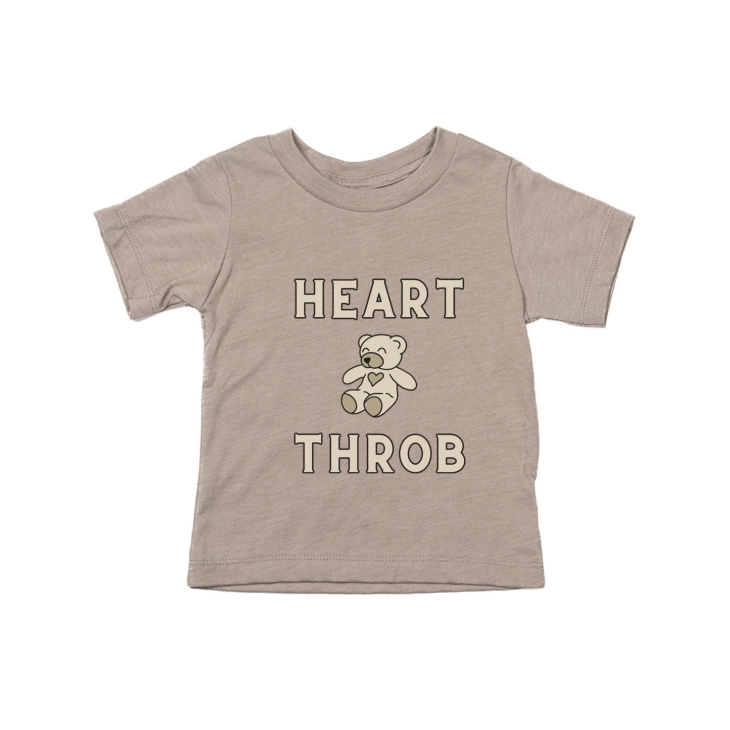 Heart Throb - Kids Tee (Pale Moss)