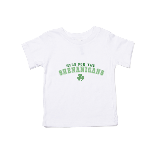Here for the Shenanigans - Kids Tee (White)