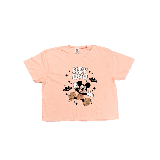 Hey Boo Magical Mouse  (2023) - Cropped Tee (Peach)