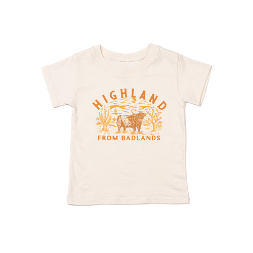 Highland From The Badlands - Kids Tee (Natural)