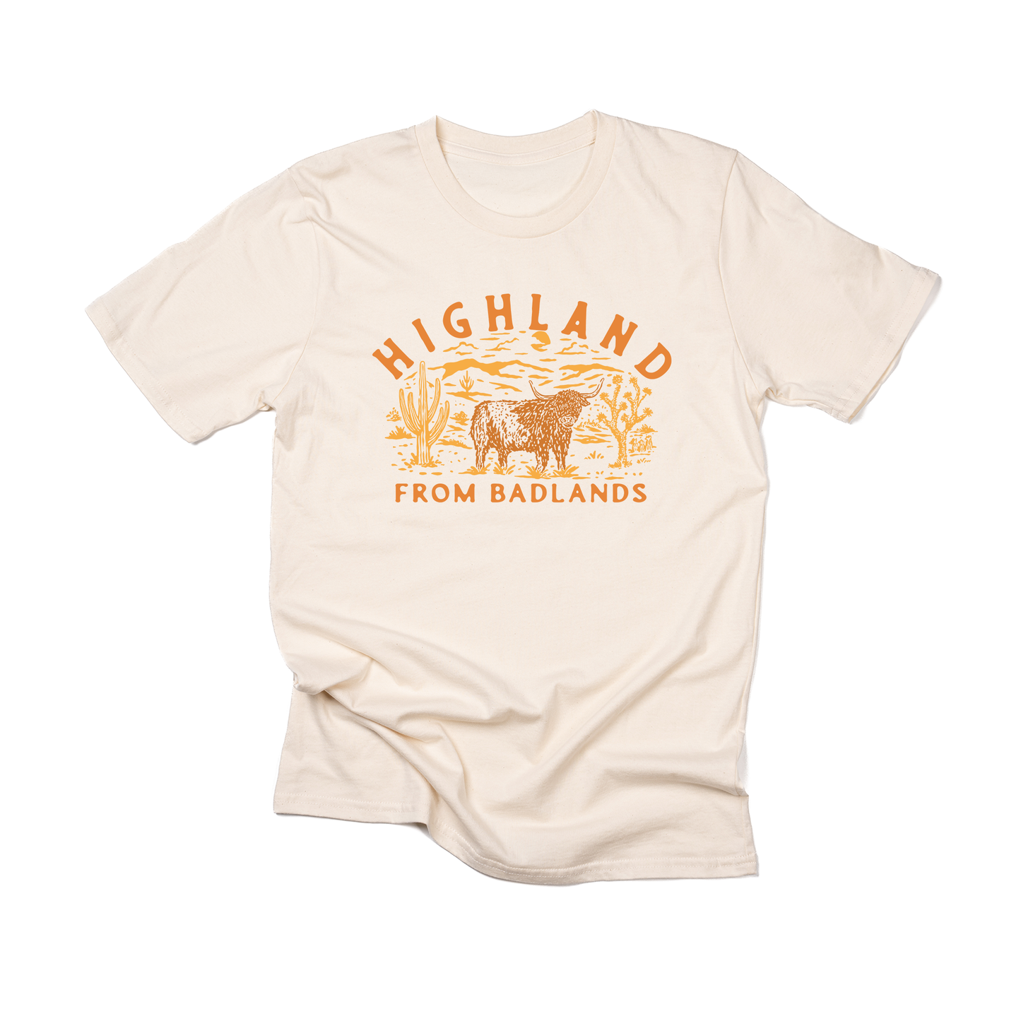 Highland From The Badlands - Tee (Vintage Natural)