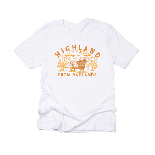 Highland From The Badlands - Tee (Vintage White)