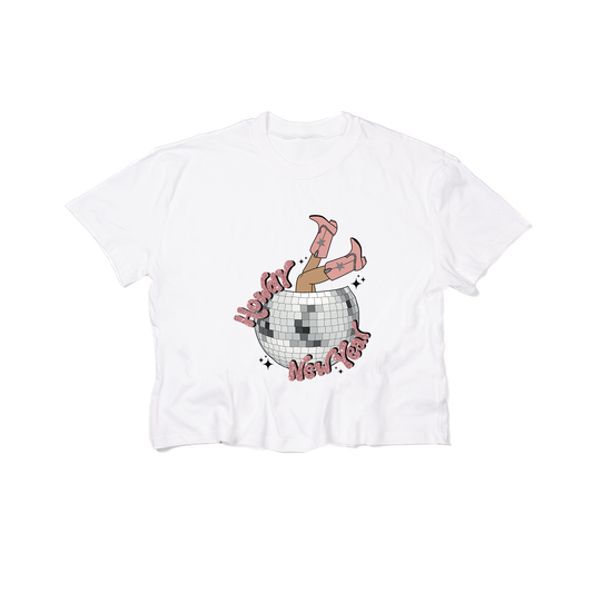 Howdy New Year - Cropped Tee (White)