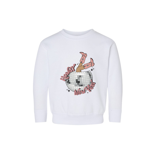 Howdy New Year - Kids Sweatshirt (White)