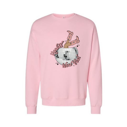 Howdy New Year - Sweatshirt (Light Pink)