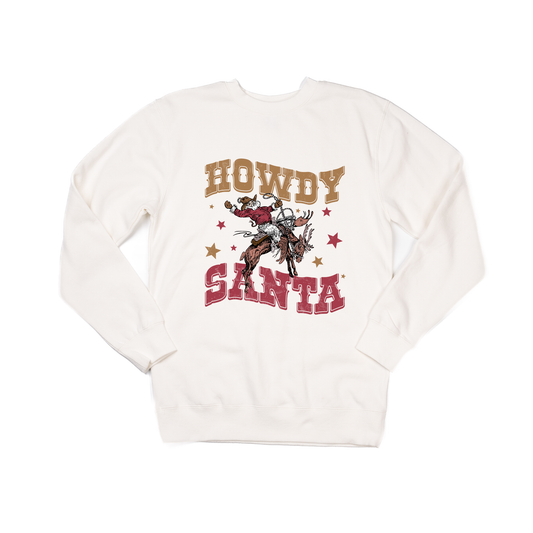 Howdy Santa (Rodeo) - Sweatshirt (Creme)