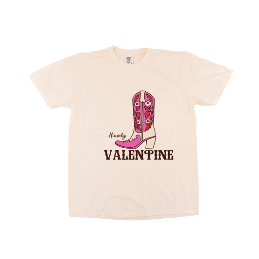 Howdy Valentine (Boot) - Tee (Vintage Natural, Short Sleeve)