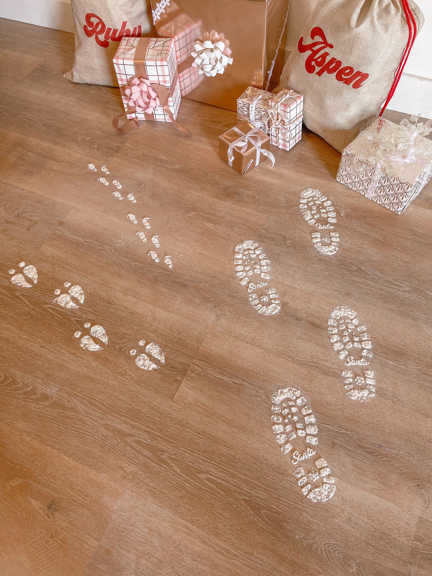 Reindeer Hoof Print Stencil