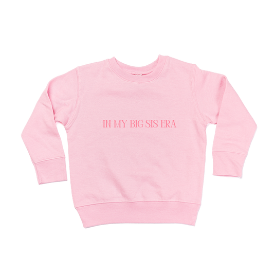 In My Big Sis Era - Kids Sweatshirt (Pink)