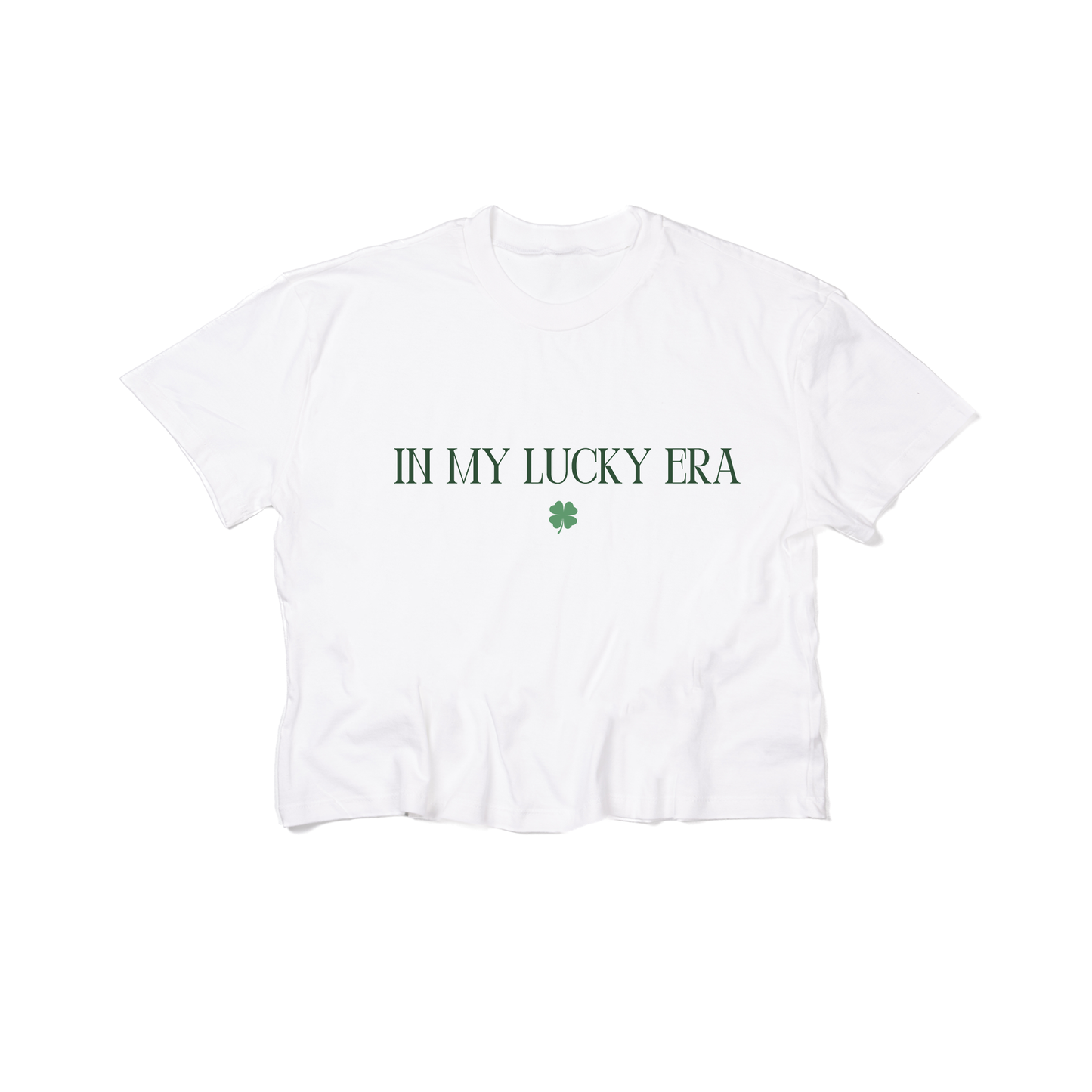 In My Lucky Era - Cropped Tee (White)