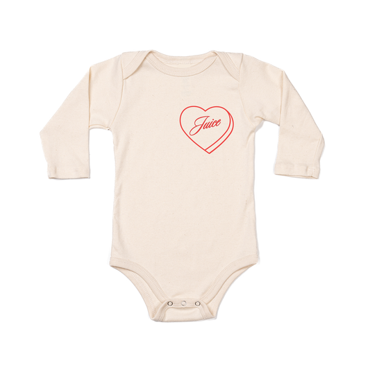 Juice Lover - Bodysuit (Natural, Long Sleeve)