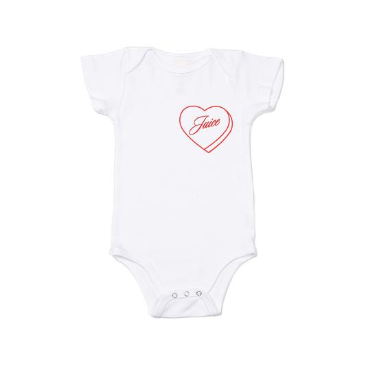 Juice Lover - Bodysuit (White, Short Sleeve)