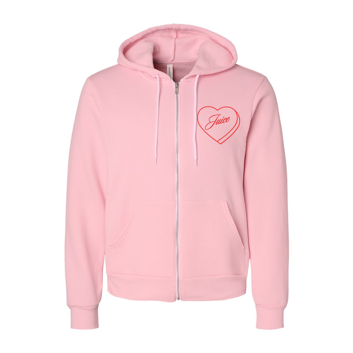 Juice Lover - Zip-up Hoodie (Pink)