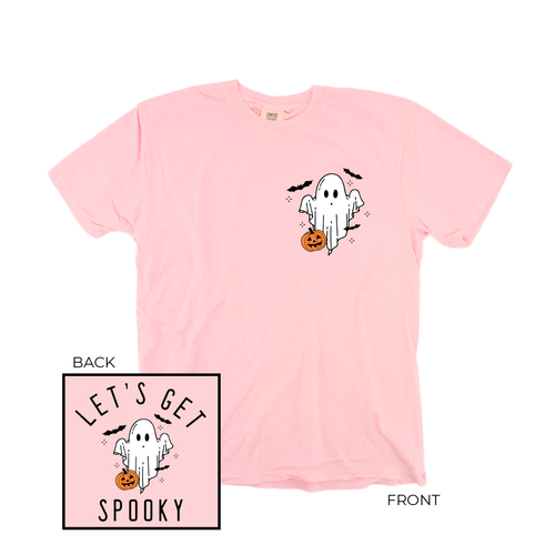 Let's Get Spooky (Pocket & Back) - Tee (Pale Pink)
