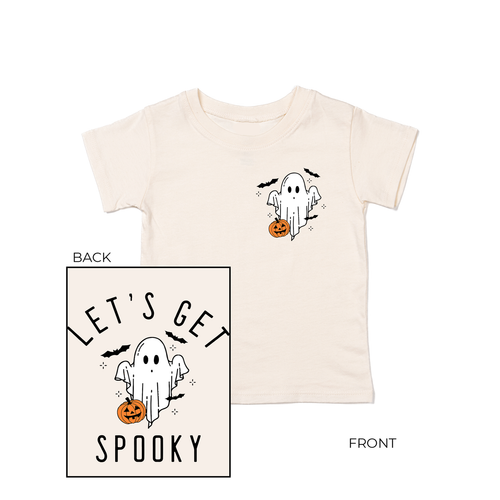 Lets Get Spooky (Pocket & Back) - Kids Tee (Natural)