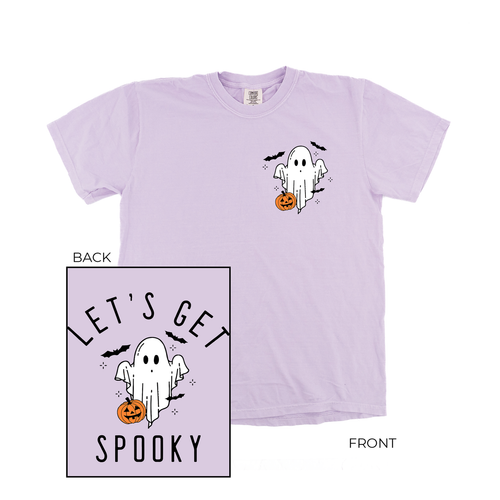 Lets Get Spooky (Pocket & Back) - Tee (Pale Purple)
