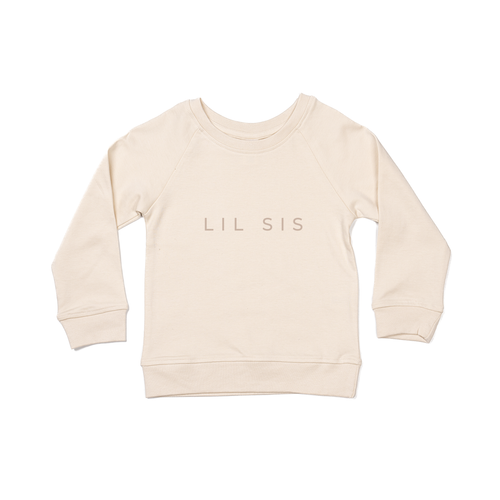 Lil Sis (Tan Minimal) - Kids Pullover (Natural)